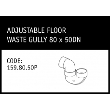 Marley Solvent Joint Adjustable Floor Waste Gully 80 x 50DN - 159.80.50P